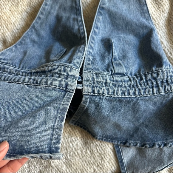 Princess Polly Sequoia Denim Halter Top in Blue Size 6 NWT - Picture 9 of 14